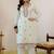 Floral Embroidered Regular Thread Work Kurta with Palazzos With Dupatta