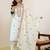 Floral Embroidered Regular Thread Work Kurta with Palazzos With Dupatta