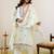 Floral Embroidered Regular Thread Work Kurta with Palazzos With Dupatta