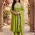 Women Ethnic Motifs Embroidered Empire Thread Work Kurta with Trousers & With Dupatta