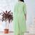 Women Green Pure Cotton Embroidered Straight Kurta Trousers with Dupatta