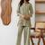 Embroidered Light Sage Green Viscose Rayon Co Ords for Women
