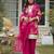 Women Floral Printed Regular Gotta Patti Silk Crepe Kurta with Palazzos & With Dupatta