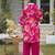 Women Floral Printed Regular Gotta Patti Silk Crepe Kurta with Palazzos & With Dupatta