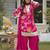 Women Floral Printed Regular Gotta Patti Silk Crepe Kurta with Palazzos & With Dupatta