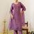 Women Ethnic Motifs Embroidered Regular Mirror Work Kurta with Trousers & With Dupatta