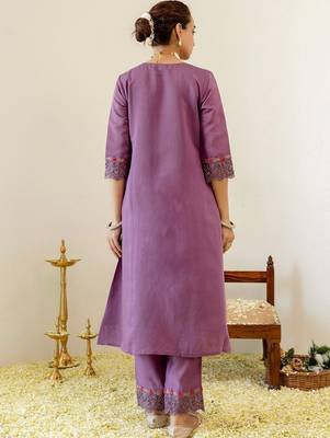 Women Ethnic Motifs Embroidered Regular Mirror Work Kurta with Trousers & With Dupatta 3