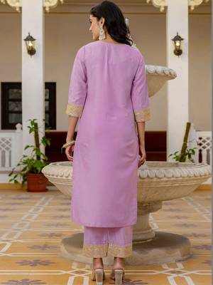 Women Ethnic Motifs Embroidered Regular Kurta with Trousers & With Dupatta 2