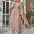Women Ethnic Motifs Embroidered Empire Mirror Work Kurta with Trousers & With Dupatta