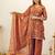 Women Floral Embroidered Regular Thread Work Kurta with Palazzos & With Dupatta