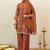 Women Floral Embroidered Regular Thread Work Kurta with Palazzos & With Dupatta