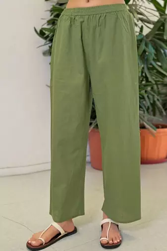 Embroidered Pista Green Viscose Rayon Co Ords for Women