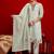 Women Floral Embroidered Regular Thread Work Chanderi Cotton Kurta with Trousers & With Dupatta