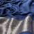 Navy Blue Banarasi Woven Gold Zari Design Pure Soft Georgette Fabric Lightweight Saree Unstitche