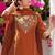 Women Embroidered Regular Pure Cotton Kurta with Trousers & With Dupatta