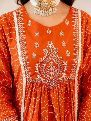 Women Embroidered Regular Kurta with Pyjamas & With Dupatta 6