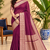 Wine Banarasi Woven Gold Zari Design Pure Soft Georgette Fabric Lightweight Saree Unstitche