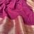 Wine Banarasi Woven Gold Zari Design Pure Soft Georgette Fabric Lightweight Saree Unstitche