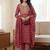 Women Ethnic Motifs Printed Regular Kurta with Trousers & With Dupatta