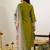 Women Floral Embroidered Regular Sequinned Kurta with Trousers & With Dupatta