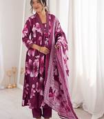 Women Regular Kurta with Pyjamas & With Dupatta