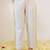 Embroidered Beige & Yellow lining Cotton Blend Co Ords for Women