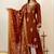 Women Ethnic Motifs Embroidered Regular Kurta with Trousers & With Dupatta
