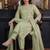 Women Ethnic Regular Thread Work Chanderi Cotton Kurta with Trousers & With Dupatta