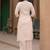 Embroidered Peach Pure Cotton Co Ords for Women