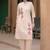 Embroidered Peach Pure Cotton Co Ords for Women