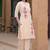Embroidered Peach Pure Cotton Co Ords for Women