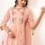Women Floral Embroidered Empire Thread Work Chanderi Cotton Kurta with Trousers & With Dupatta