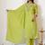 Women Floral Embroidered Regular Thread Work Chanderi Cotton Kurta with Trousers & With Dupatta
