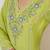 Women Floral Embroidered Regular Thread Work Chanderi Cotton Kurta with Trousers & With Dupatta