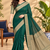 Green Banarasi Woven Gold Zari Design Pure Soft Georgette Fabric Lightweight Saree Unstitche