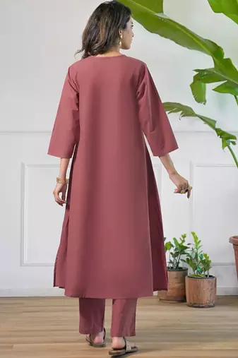 Women Ethnic Motifs Printed Regular Pure Cotton Kurta with Trousers & With Dupatta