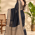 Black Banarasi Woven Gold Zari Design Pure Soft Georgette Fabric Lightweight Saree Unstitche