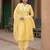 Women Ethnic Motifs Embroidered Regular Thread Work Chanderi Silk Kurta with Trousers & With Dupatta