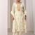 Women Floral Embroidered Regular Thread Work Chanderi Cotton Kurta with Palazzos & With Dupatta