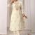 Women Floral Embroidered Regular Thread Work Chanderi Cotton Kurta with Palazzos & With Dupatta