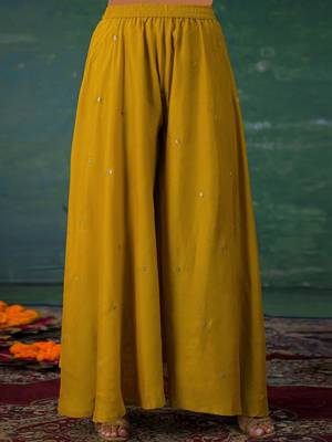 Women Embroidered Regular Kurta with Palazzos & With Dupatta 7