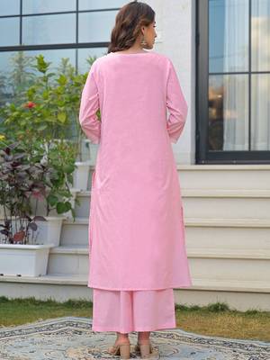 Women Ethnic Motifs Embroidered Regular Thread Work Kurta with Trousers & With Dupatta 3