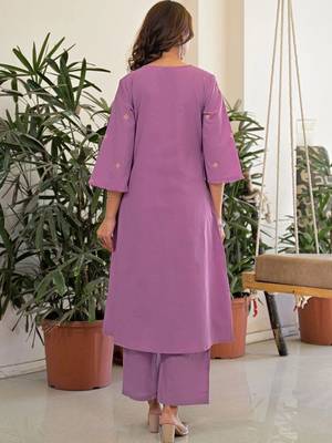 Women Ethnic Motifs Embroidered Regular Thread Work Kurta with Palazzos & With Dupatta 2