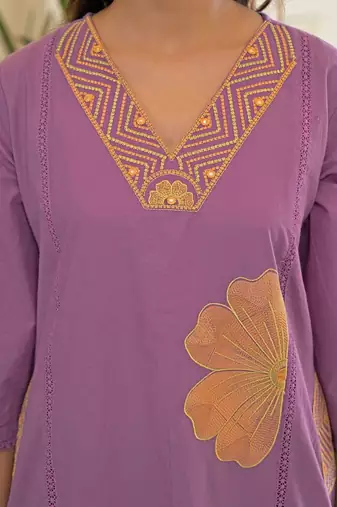Women Ethnic Motifs Embroidered Regular Thread Work Kurta with Palazzos & With Dupatta