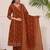 Women Ethnic Motifs Printed Angrakha Pure Cotton Kurta with Palazzos & With Dupatta