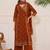 Women Ethnic Motifs Printed Angrakha Pure Cotton Kurta with Palazzos & With Dupatta