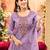 Women Floral Embroidered Regular Thread Work Kurta with Trousers & With Dupatta