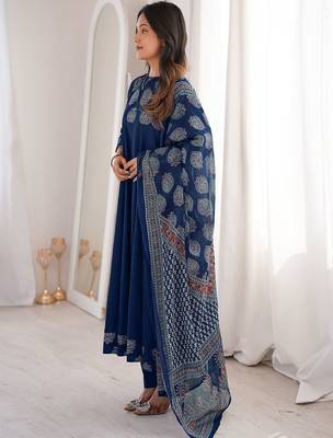 Women Embroidered Regular Kurta with Pyjamas & With Dupatta 2