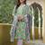 Women Floral Printed Regular Thread Work Kurta with Trousers & With Dupatta