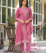 Women Ethnic Motifs Regular Kurta with Trousers & With Dupatta
